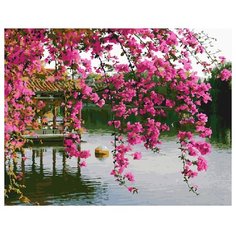 ВанГогВоМне Картина по номерам "Цветы над водой", 40х50 (ZX 20162)