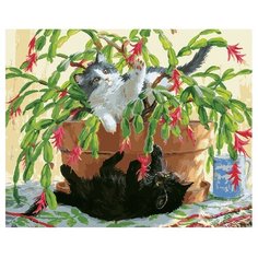 ВанГогВоМне Картина по номерам "Игры котят", 40х50 см (ZX 21983)