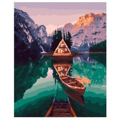 ВанГогВоМне Картина по номерам "Шале в диких Альпах", 40х50 см (ZX 20919)