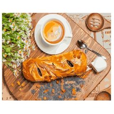 ВанГогВоМне Картина по номерам "Чай с багетом", 40х50 см (ZX 21967)