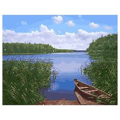 ВанГогВоМне Картина по номерам "Тихое озеро", 40х50 см (ZX 21783)