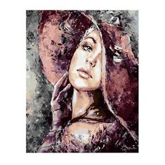 ВанГогВоМне Картина по номерам "Девушка-загадка", 40х50 см (ZX 21879)