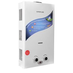 Проточный газовый водонагреватель Superflame SF0120, белый