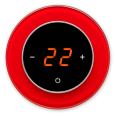 Терморегулятор AURA RONDA 1586 светящийся красный