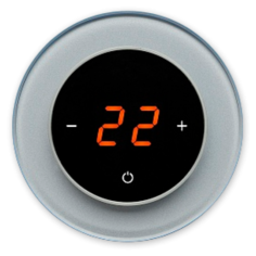 Терморегулятор AURA RONDA 9006 серый металлик