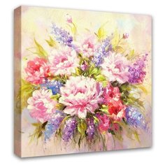 Картина Симфония Букет Пионов 40х40 см