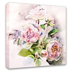 Картина Симфония Пионы 30х30 см