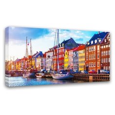 Картина Симфония Сказочный город 100х50 см