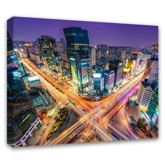 Картина Симфония Ночной город 50х40 см