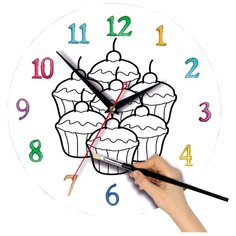 Aquarellin Часы раскраска Кексы (wc075)