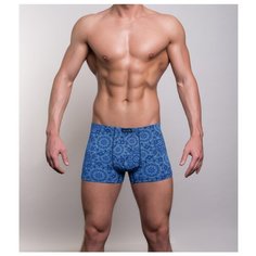 Salvador Dali Трусы боксеры с профилированным гульфиком, размер L, голубой