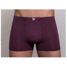 Salvador Dali Трусы боксеры классической посадки с геометрическим рисунком, размер L, красный