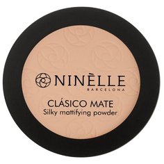 Ninelle Пудра компактная CLASICO MATE 204, розово-бежевый темный