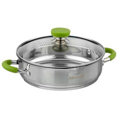 Кастрюля Attribute Lime ASS327 3 л, стальной/зеленый