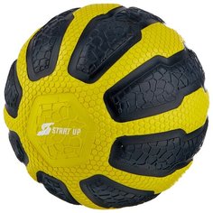 Медбол START UP NT40320, 1 кг черный/желтый