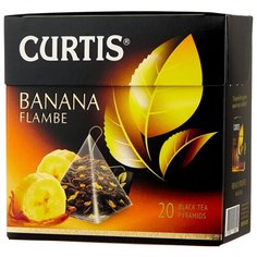 Чай черный Curtis Banana Flambe в пирамидках, 20 шт.