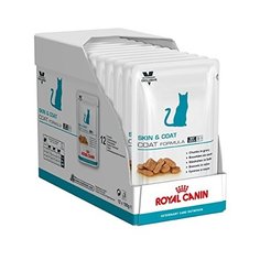 Корм для стерилизованных кошек Royal Canin Skin & Coat Formula 12шт. х 100 г (кусочки в соусе)