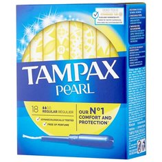 TAMPAX тампоны Pearl Regular 18 шт.