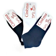 носки Cinema МЛ-6 3 пары Opium, 23, синий/черный/белый