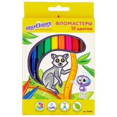 Юнландия Набор фломастеров "Экзотика", 10 шт. (151420)