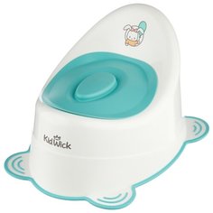 KidWick горшок Улитка с крышкой белый/бирюзовый
