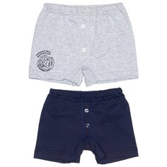 Трусы Веселый Малыш 2 шт., размер 104, темно-синий/серый