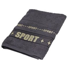Belezza Полотенце Спорт банное 70х130 см серый