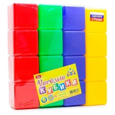 Кубики Новокузнецкий завод пластмасс Веселые кубики (16 шт.)