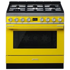 Комбинированная плита smeg CPF9GPYW