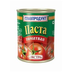 Главпродукт Томатная паста, жестяная банка 380 г