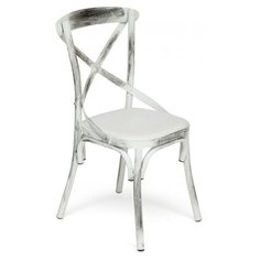 Стул Secret de Maison Tolix-Eames Cross (017) металл/искусственная кожа butter white vintage 4 шт.