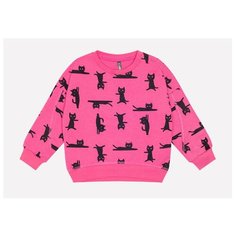 Свитшот crockid размер 98, ярко-розовый