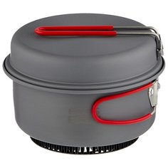 Набор туристической посуды ECOS CW010, 2 шт. черный/красный