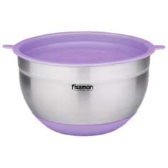 Миска Fissman 5115/5116 серебристый/фиолетовый