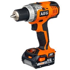 Аккумуляторная дрель-шуруповерт AEG BS 14C Li-202C 47 Н·м оранжевый/черный