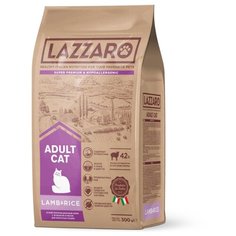 Корм для кошек Lazzaro с ягненком и с рисом 300 г