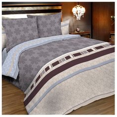 Постельное белье 2-спальное Letto B180 70х70 бязь серый