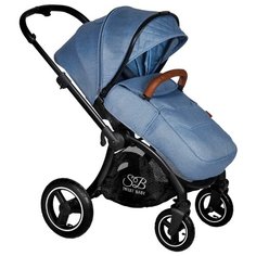 Прогулочная коляска SWEET BABY Cupola blue, цвет шасси: черный