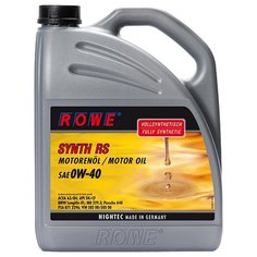 Моторное масло ROWE Hightec Synth RS SAE 0W-40 5 л