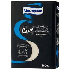 Сахар Мистраль тростниковый рафинированный в кубиках 1 кг Mistral