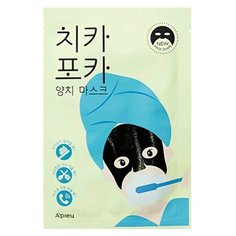 APIEU Тканевая маска Chi Ka Po Ka Tooth Brushing Mask утренняя, 17 г