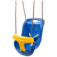 BabyGrad Качели 2 в 1 синий/желтый