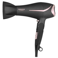 Фен DELTA LUX DL-0940 черный/розовый
