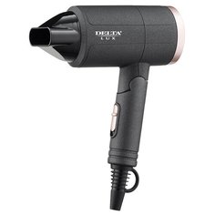 Фен DELTA LUX DL-0942 черный/розовый
