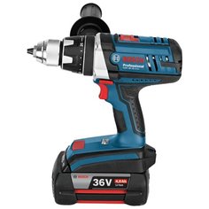 Аккумуляторная дрель-шуруповерт BOSCH GSR 36 VE-2-LI 4.0Ah x2 L-BOXX 100 Н·м синий/черный