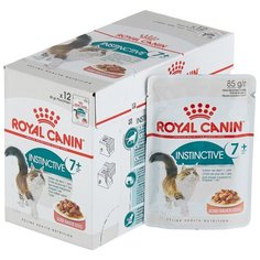 Корм для пожилых кошек Royal Canin Instinctive +7 для профилактики МКБ, мясное ассорти 12шт. х 85 г (кусочки в соусе)