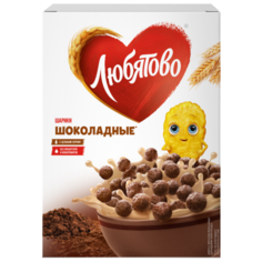 Готовый завтрак Любятово Шарики шоколадные, коробка, 250 г