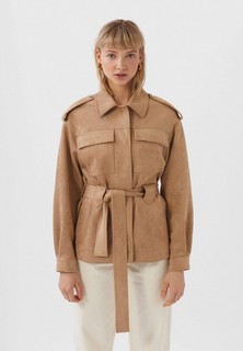 Куртка кожаная Stradivarius