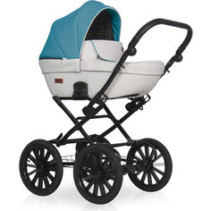 Коляска 2 в 1 Riko Basic AICON Prestige 02 бирюза-белый