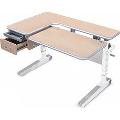 Стол Mealux Woodville MG/G (BD-850 MG/G) столешница клен дерево/накладки на ножках серые